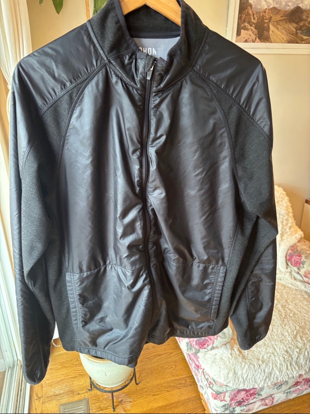Rhone Men's Black Zip-Front Jacket